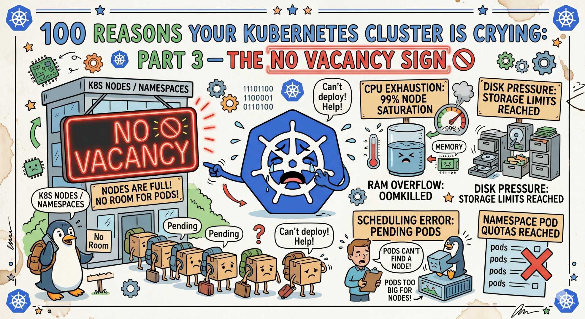 100 Reasons Your Kubernetes Cluster is Crying: Part 3- The No Vacancy Sign 🚫