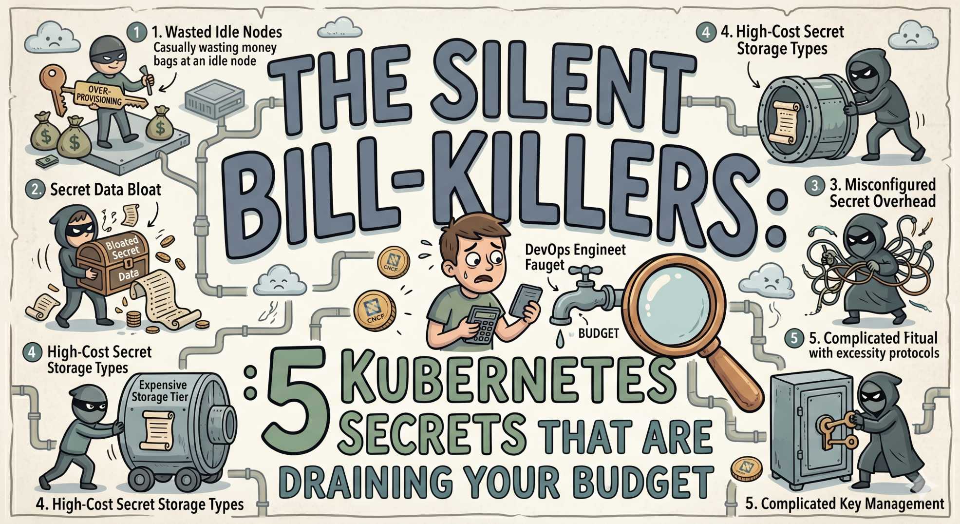 The Silent Bill-Killers: 5 Kubernetes Secrets That Are Draining Your Budget