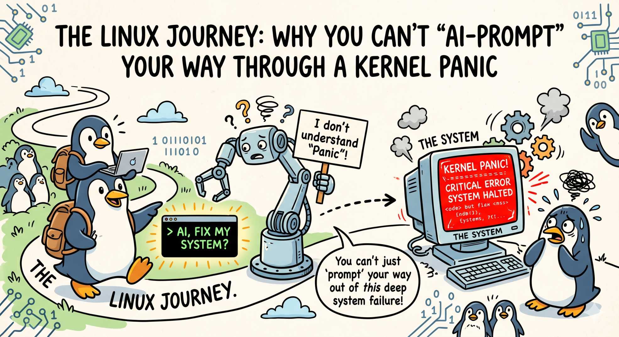The Linux Journey: Why You Can’t “AI-Prompt” Your Way Through a Kernel Panic