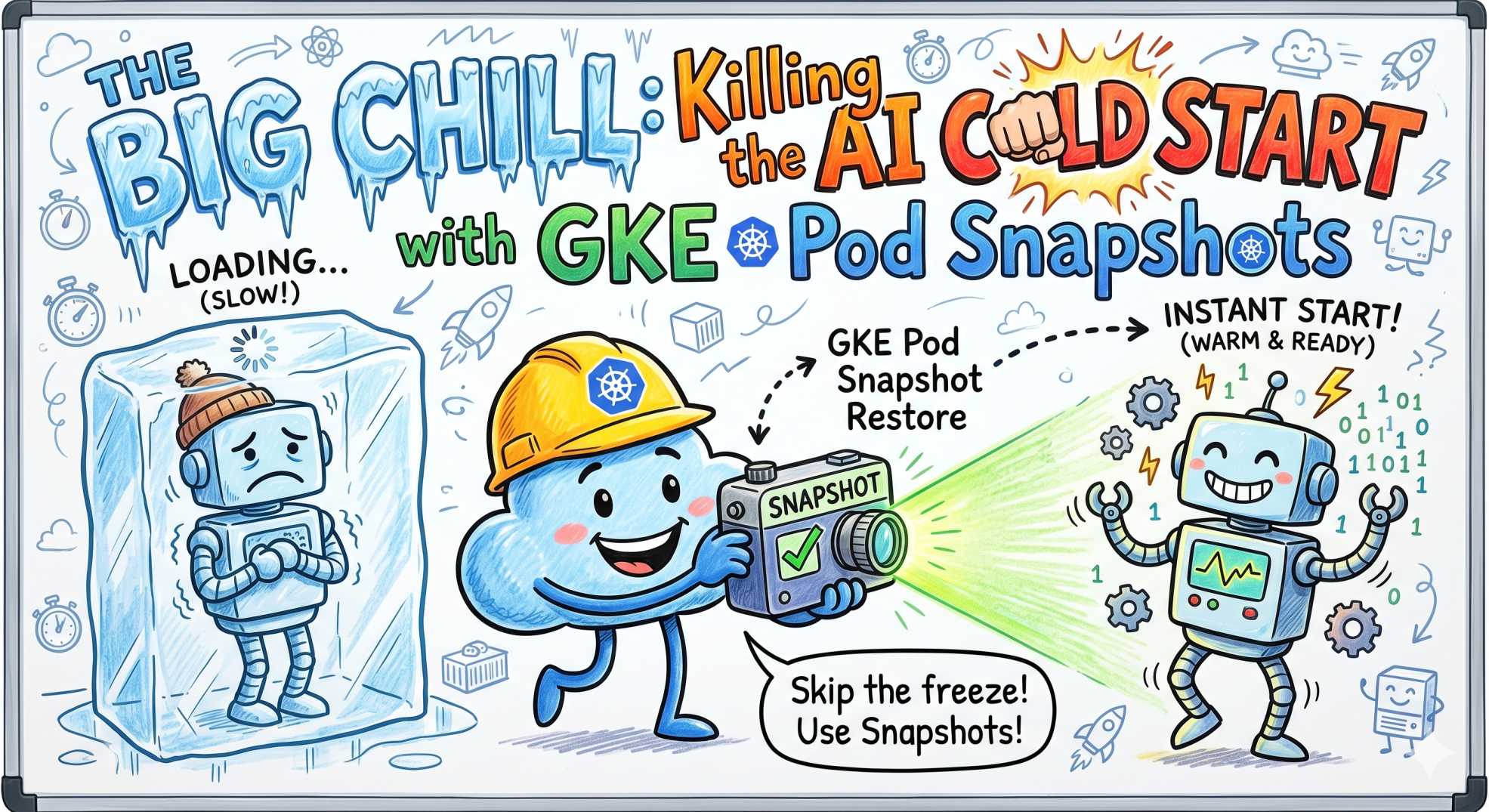 The Big Chill: Killing the AI COLD START with GKE Pod Snapshots