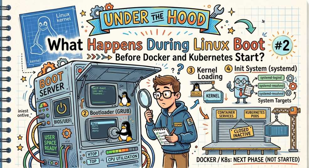 Under the Hood #2 What Happens During Linux Boot Before Docker and Kubernetes Start?