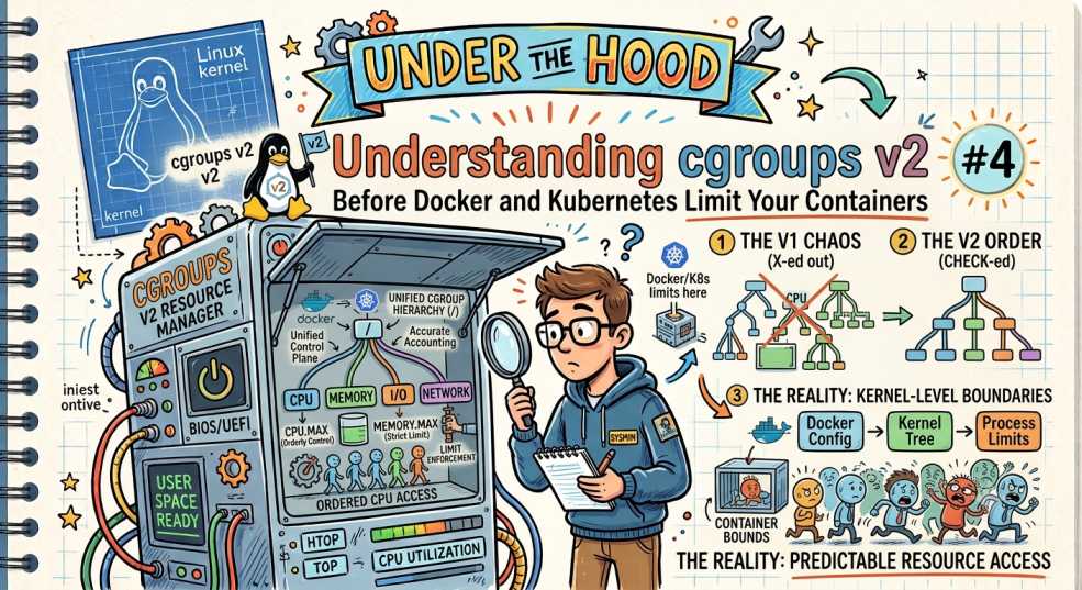 Under the Hood #4 Understanding cgroups v2 Before Docker and Kubernetes Limit Your Containers
