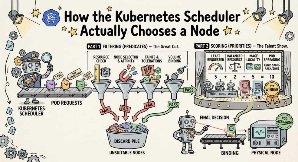 How the Kubernetes Scheduler Actually Chooses a Node