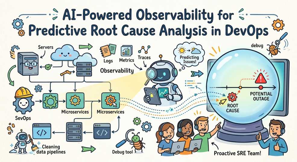 AI-Powered Observability for Predictive Root Cause Analysis in DevOps