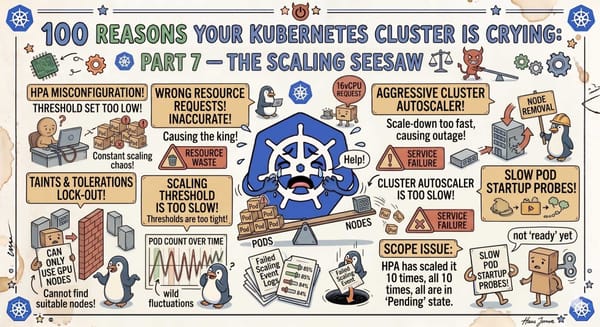 100 Reasons Your Kubernetes Cluster is Crying: Part 7- The Scaling Seesaw ⚖️