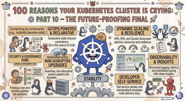 100 Reasons Your Kubernetes Cluster is Crying: Part 10 - The Future-Proofing Final 🚀