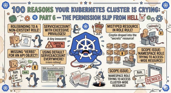 100 Reasons Your Kubernetes Cluster is Crying: Part 6- The Permission Slip from Hell